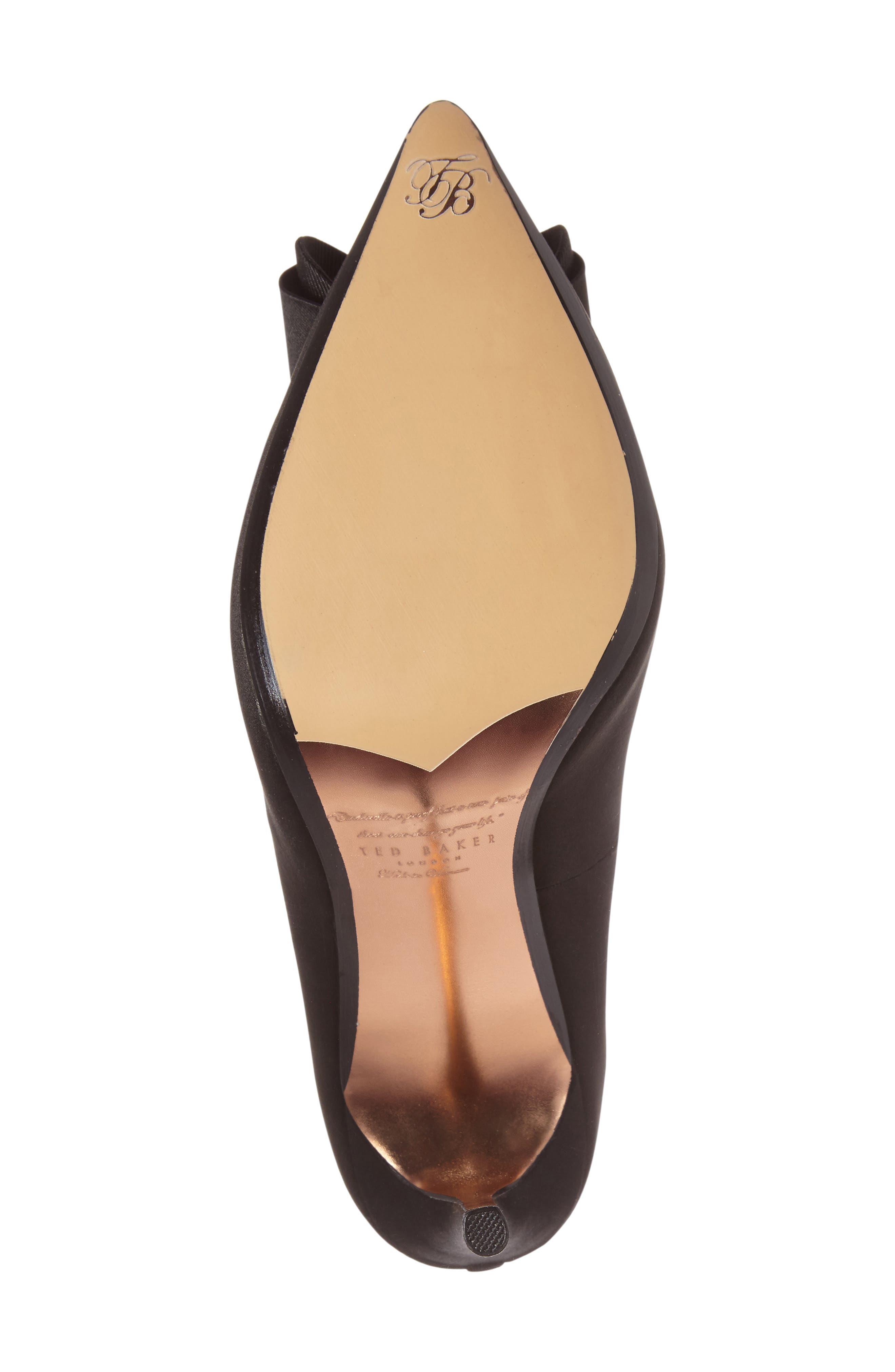 Azeline Bow Pump, Alternate, color, BLACK FABRIC