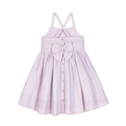 Hope & Henry Girls' Organic Embroidered Special Sundress, Toddler In Light Lavender