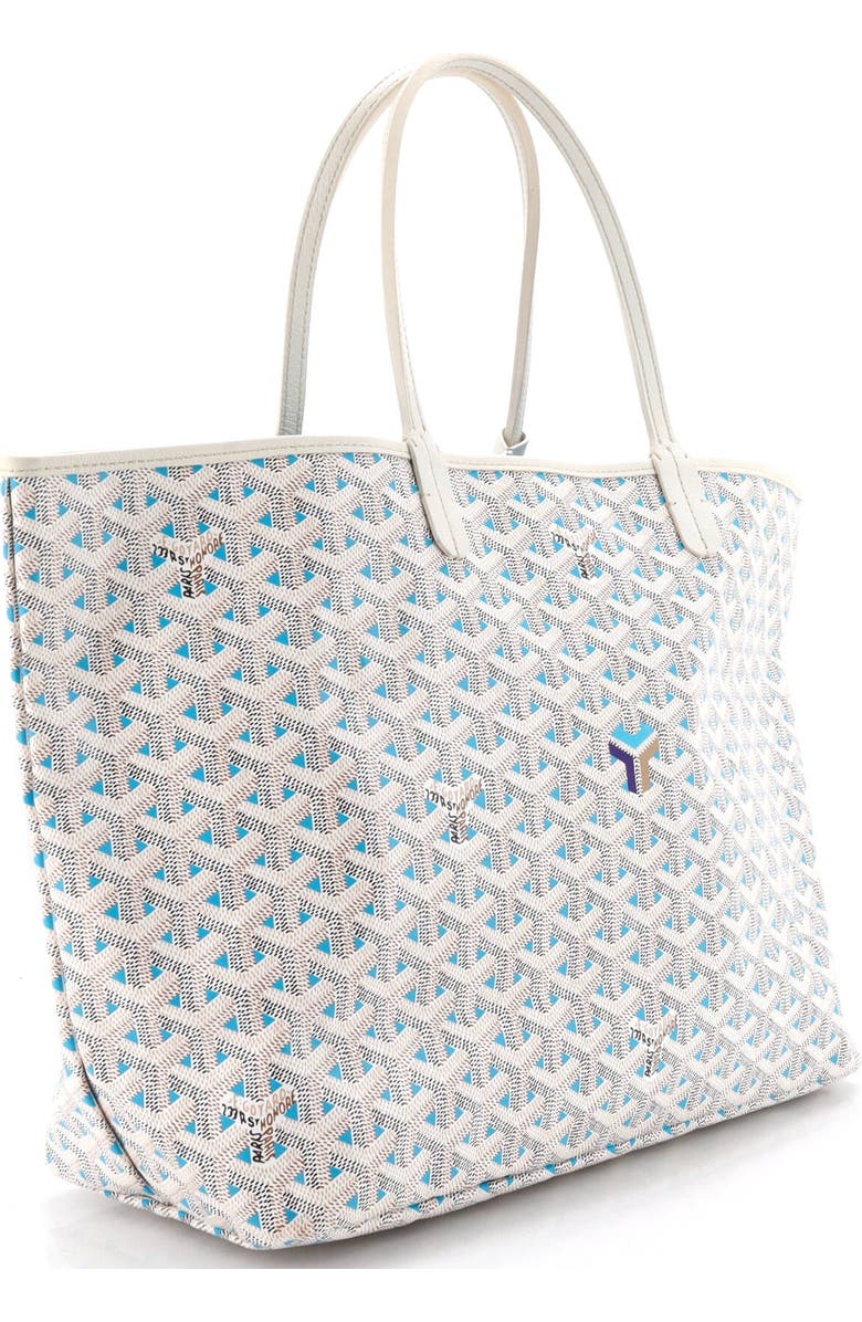 Pre-Owned Goyard Saint Louis Tote Claire Voie Coated Canvas PM, Alternate, color, Blue