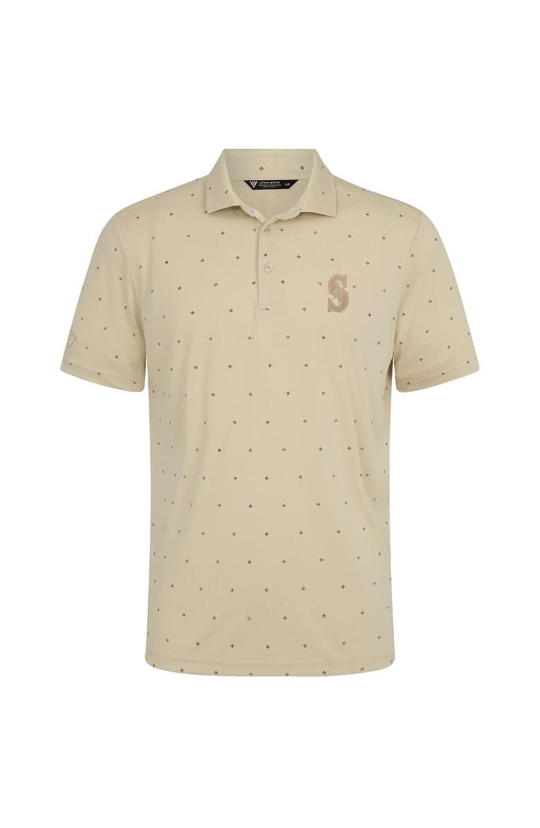 LEVELWEAR Men's Levelwear  Cream Seattle Mariners Vision Polo, Alternate, color, Cream