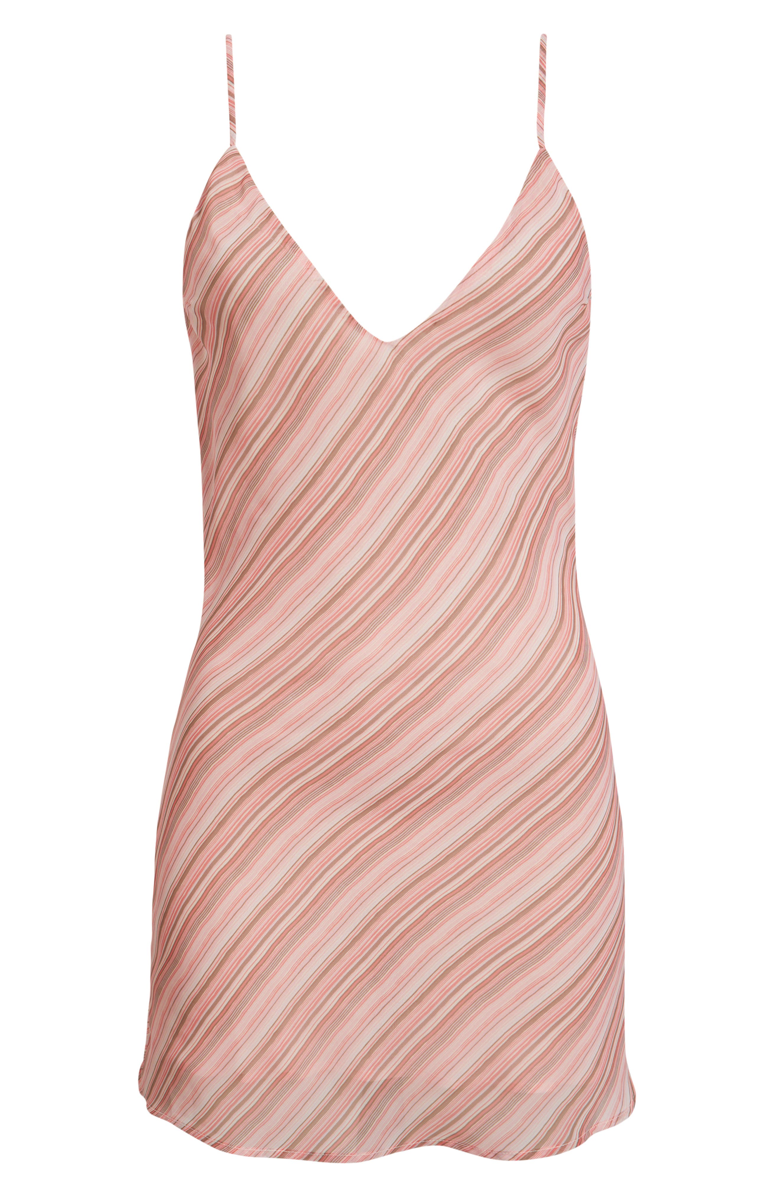 h&m pink striped dress H&M Pink Stripes Flutter Sleeve dress 100%