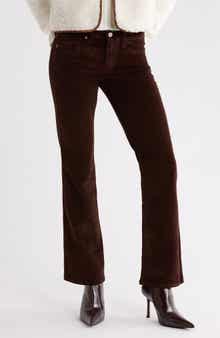 Mid Rise Corduroy Bootcut Jeans