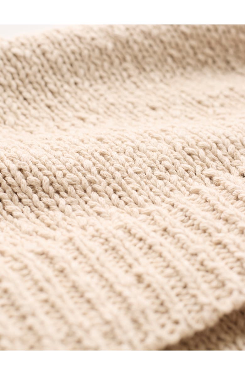 Celtic & Co. Slub Knit Button Detail Sweater, Alternate, color, Oatmeal