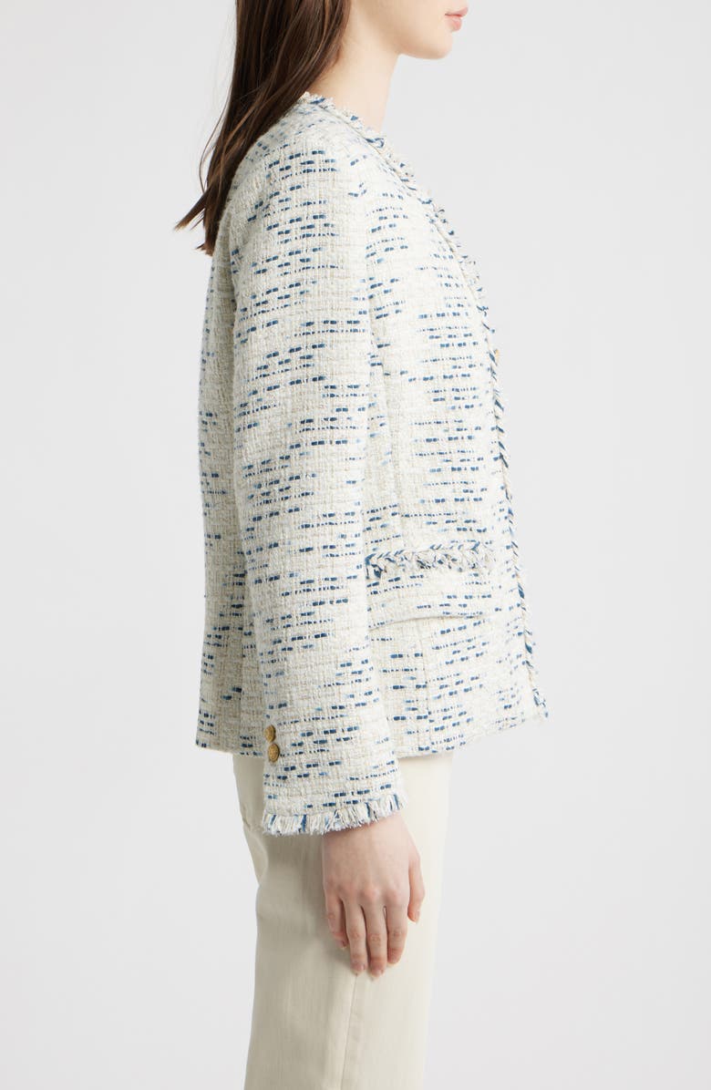 KOBI HALPERIN Sapphire Tweed Jacket, Alternate, color, Blue Multi