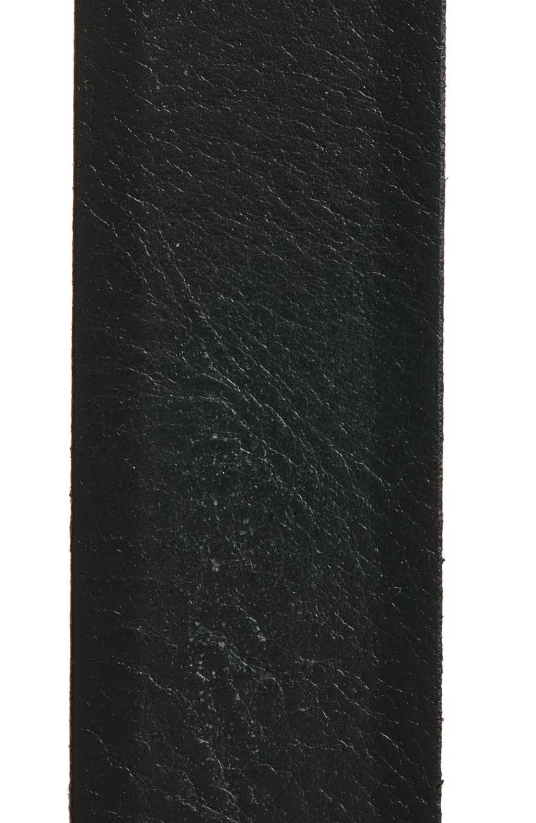 Tommy Bahama Marlin Logo Loop Leather Belt, Alternate, color, Black