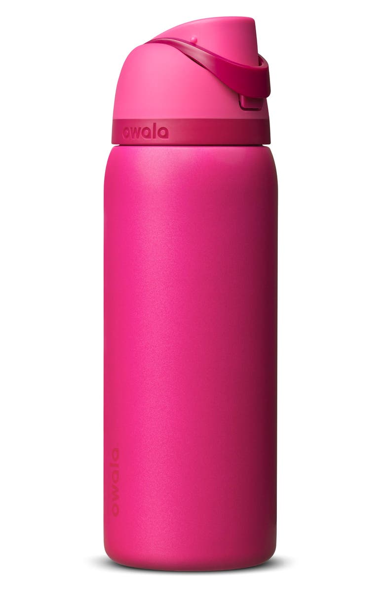 Owala FreeSip<sup>®</sup> 32-Ounce Stainless Steel Water Bottle, Main, color, Pink