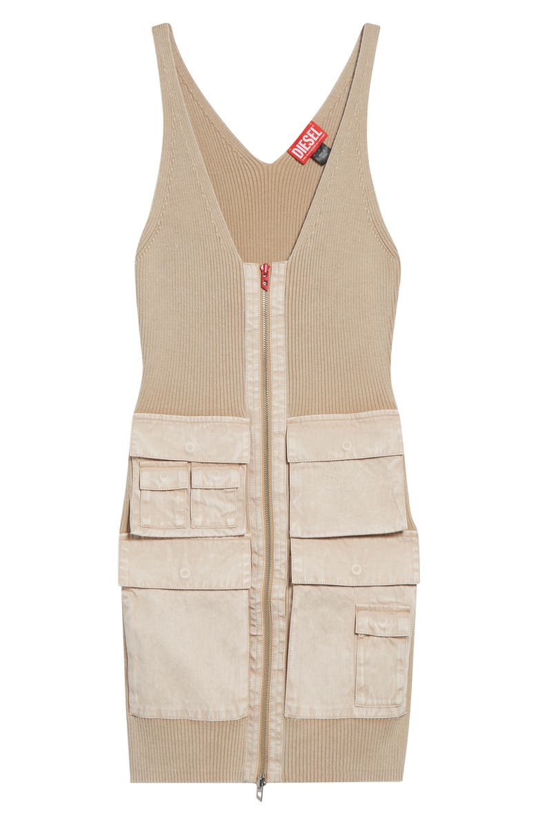 DIESEL<sup>®</sup> M-Gabrielle Cargo Minidress, Alternate, color, Khaki