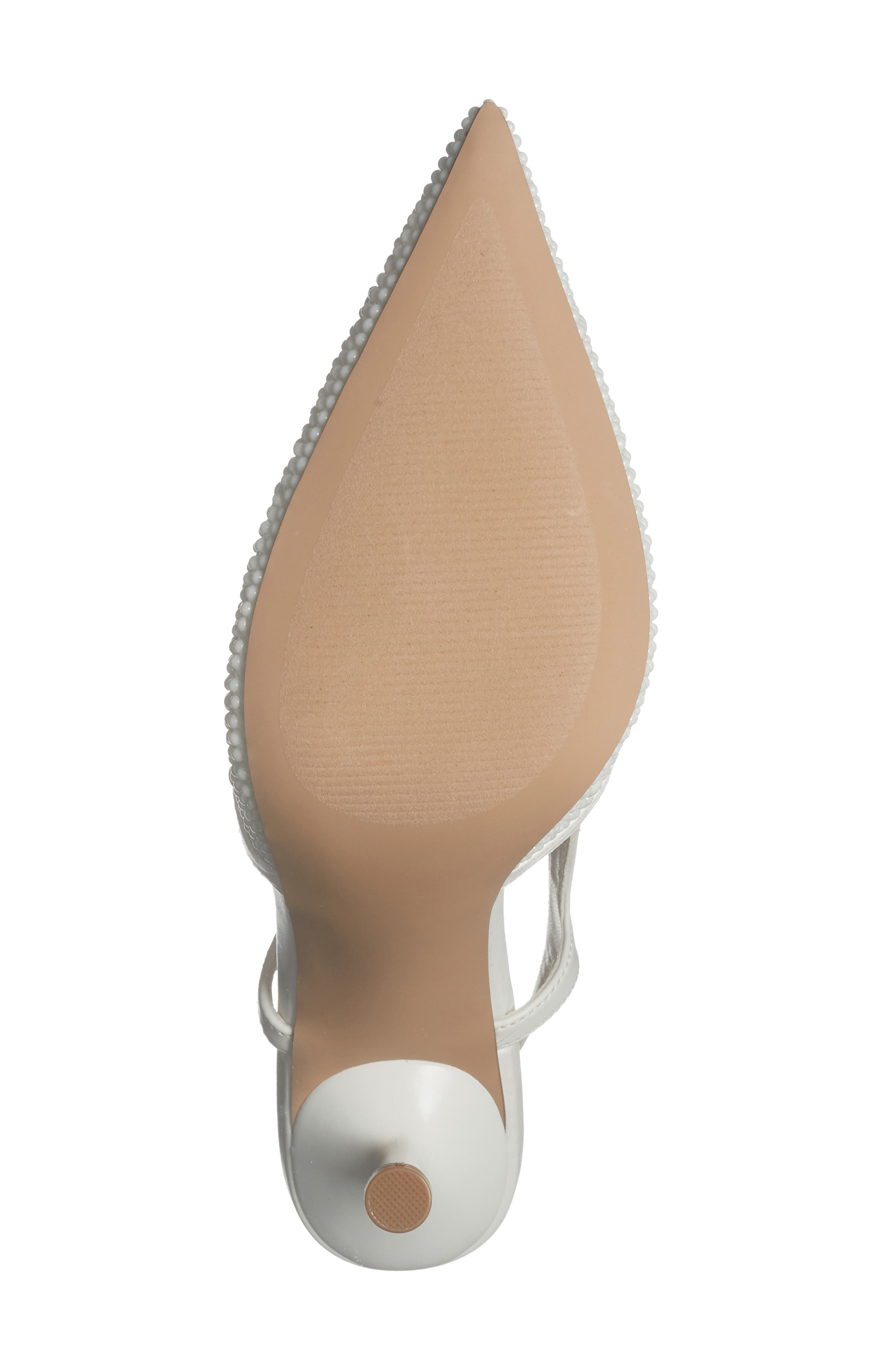 Steve Madden Scotlynn Faux Pearl Pointed Toe Pump, Alternate, color, Ivory Pearl