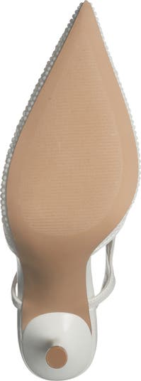 Scotlynn Faux Pearl Pointed Toe Pump