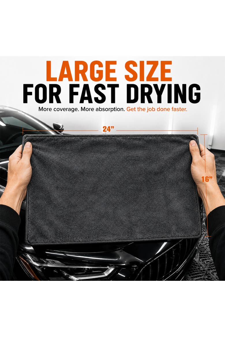 Double Duty Drying Towel, Alternate, color, Gray