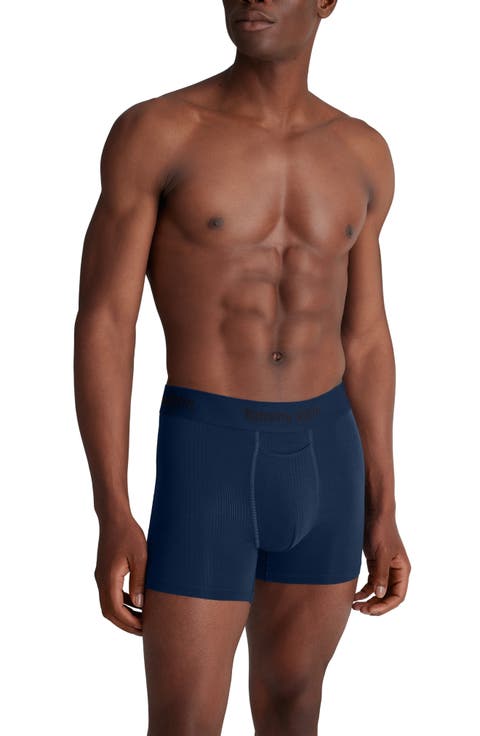 Second Skin Luxe Rib 4-Inch Boxer Briefs