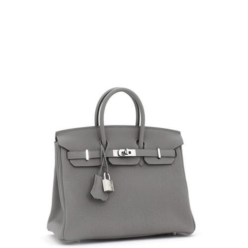 Pre-owned Hermes  Hermes Birkin Handbag Grey Togo With Palladium Hardware 25 In Gray