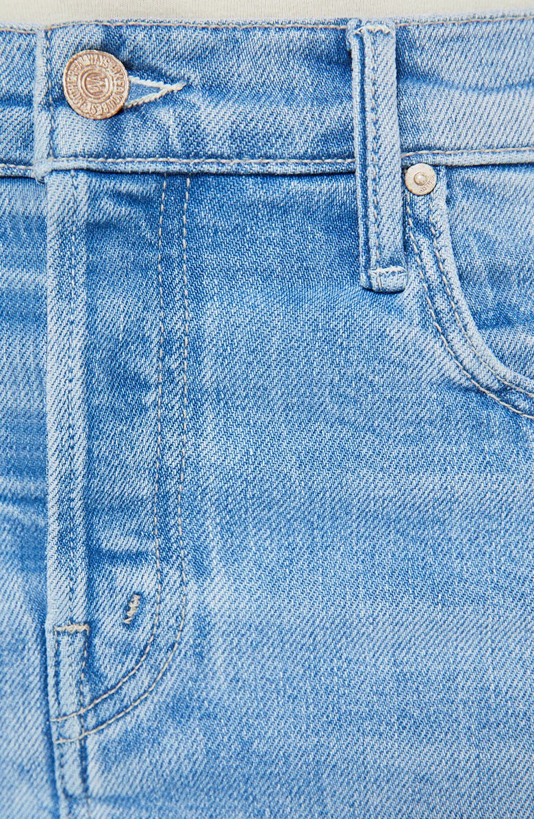 MOTHER The Vagabond Denim Miniskirt, Alternate, color, 