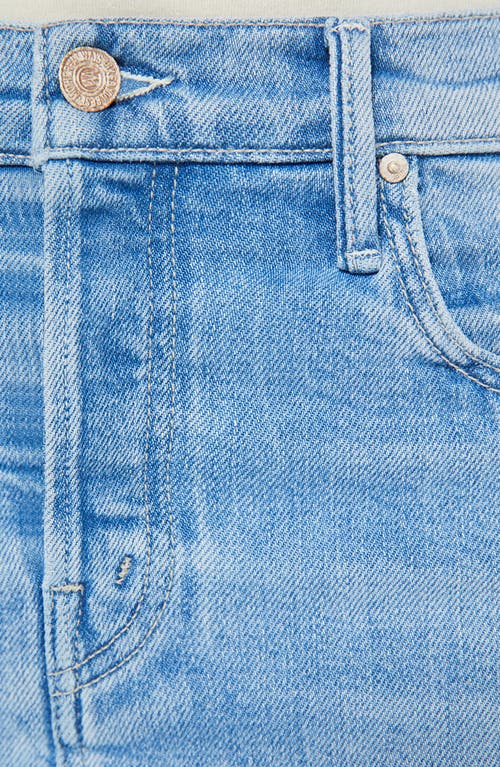 Mother The Vagabond Denim Mini Skirt In Tune In Tune Out