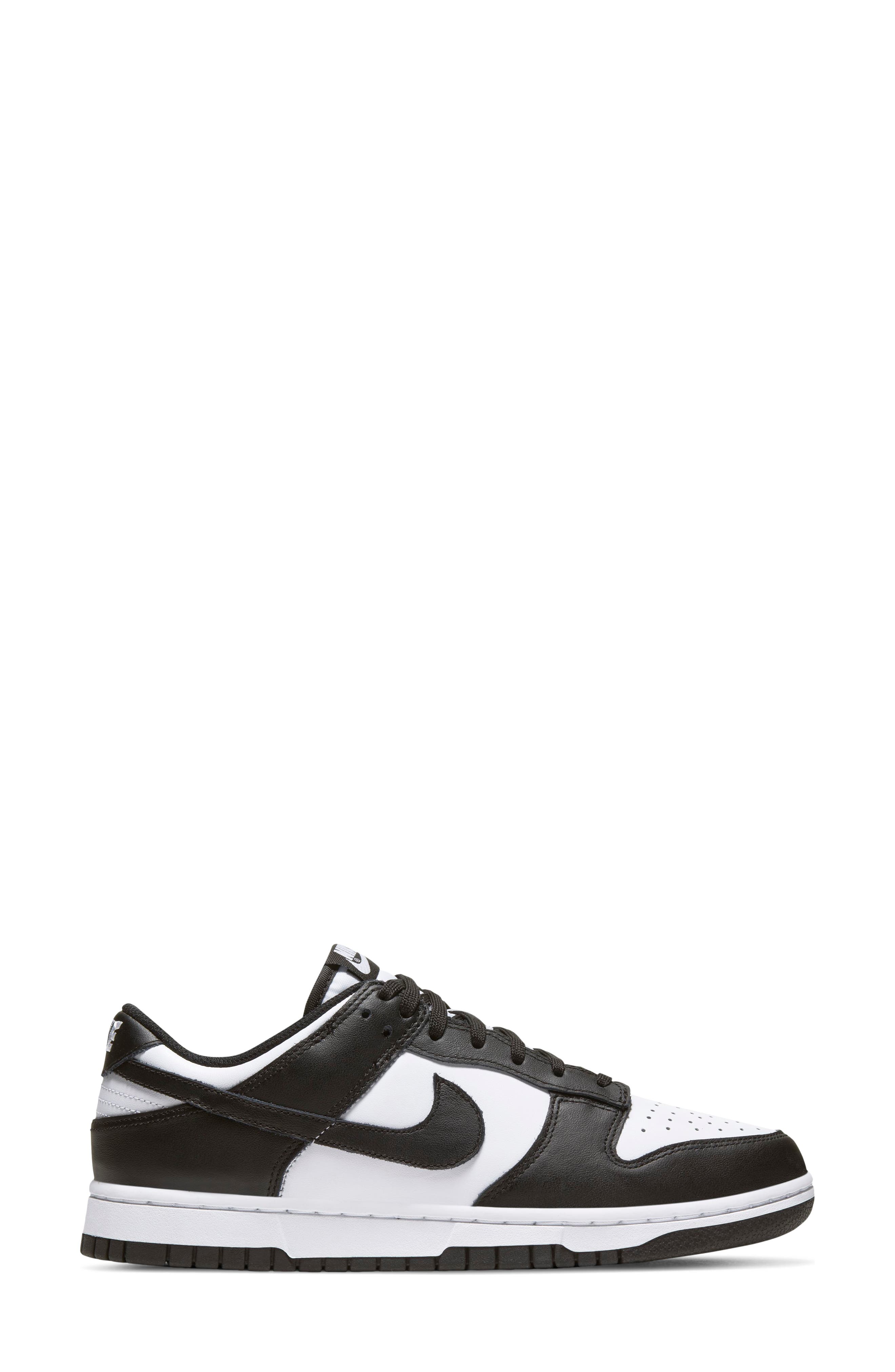 Nike Dunk Low Basketball Sneaker, Alternate, color, White/ Black/ White