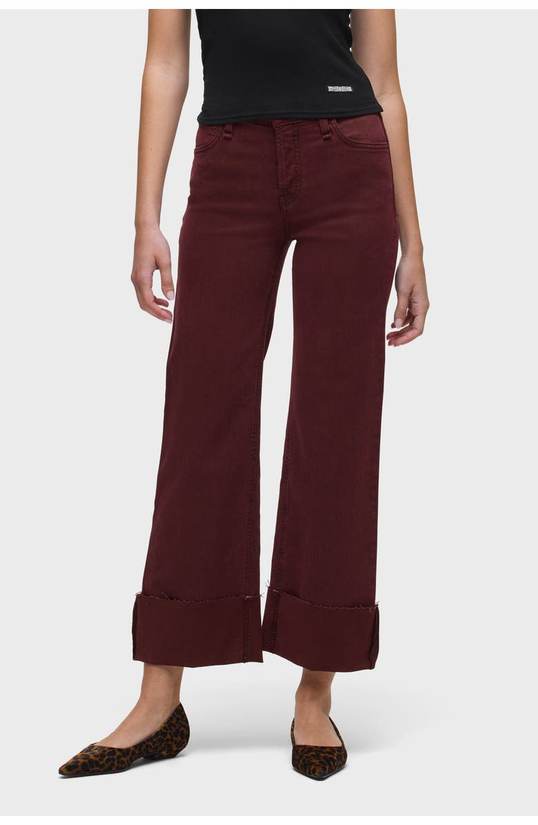 Hudson Jeans Rosie High Rise Wide Leg Ankle Cuff, Main, color, Port Royal