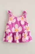 Tucker + Tate Kids' Floral Cotton Peplum Tank