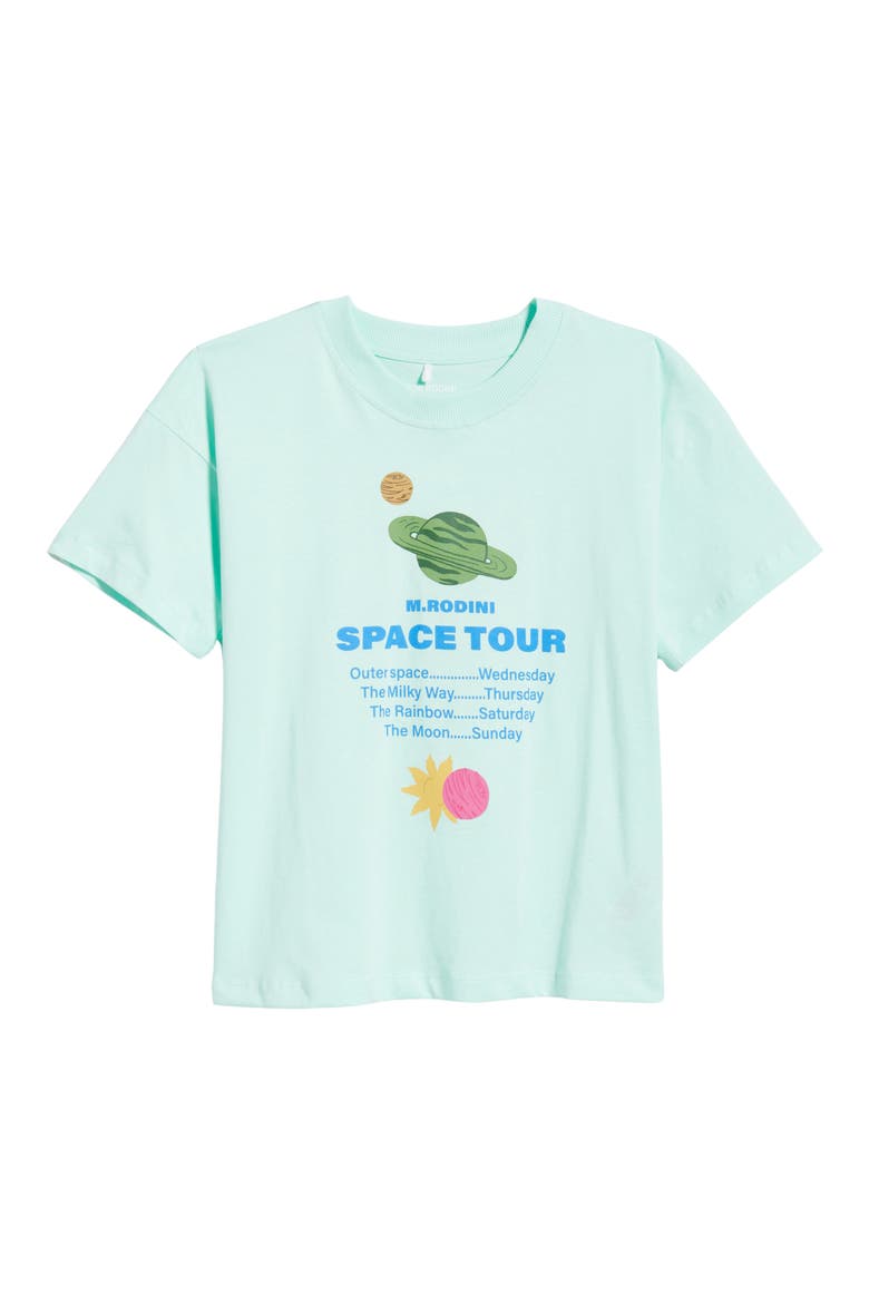 Kids' Space Tour Organic Cotton Graphic T-Shirt, Main, color, BLUE