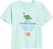 Mini Rodini Kids' Space Tour Organic Cotton Graphic T-Shirt