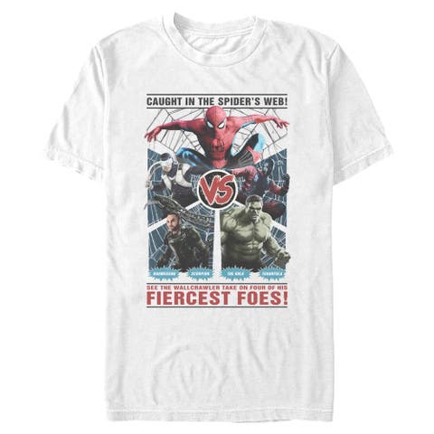 Men's Spider-Man Brand New Day Wallcrawler and Fiercest Foes  Graphic T-Shirt