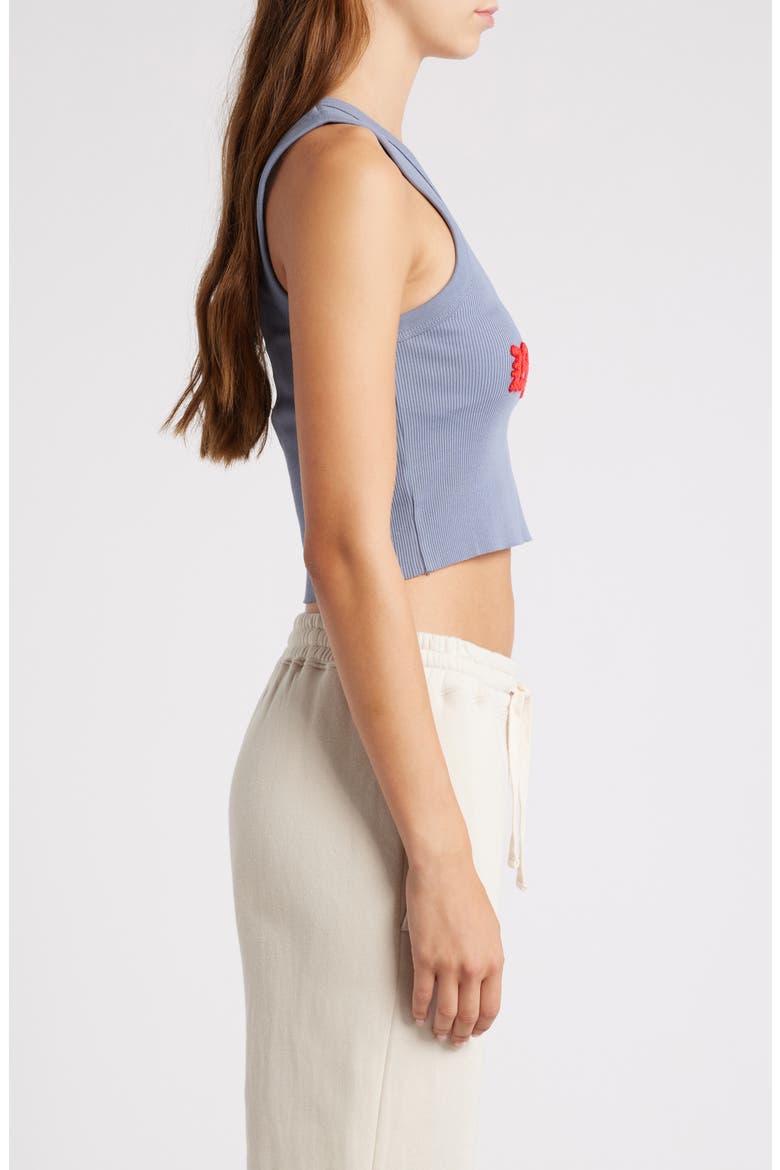 Better Luck Next Time Rib Crop Tank, Alternate, color, GREY