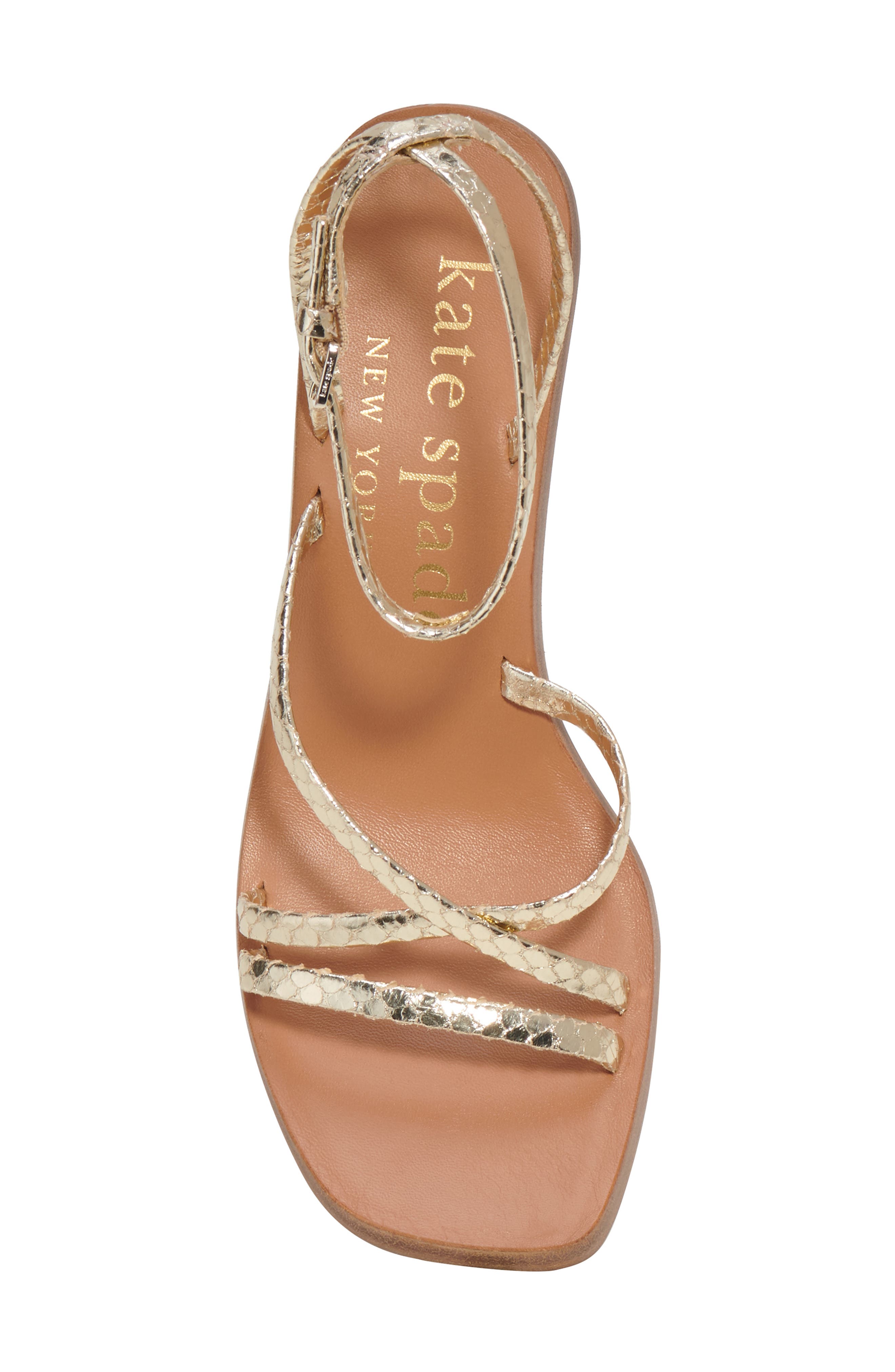 Kate Spade New York charmer snakeskin embossed sandal, Alternate, color, 