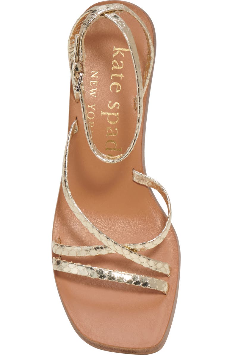 Kate Spade New York charmer snakeskin embossed sandal, Alternate, color,