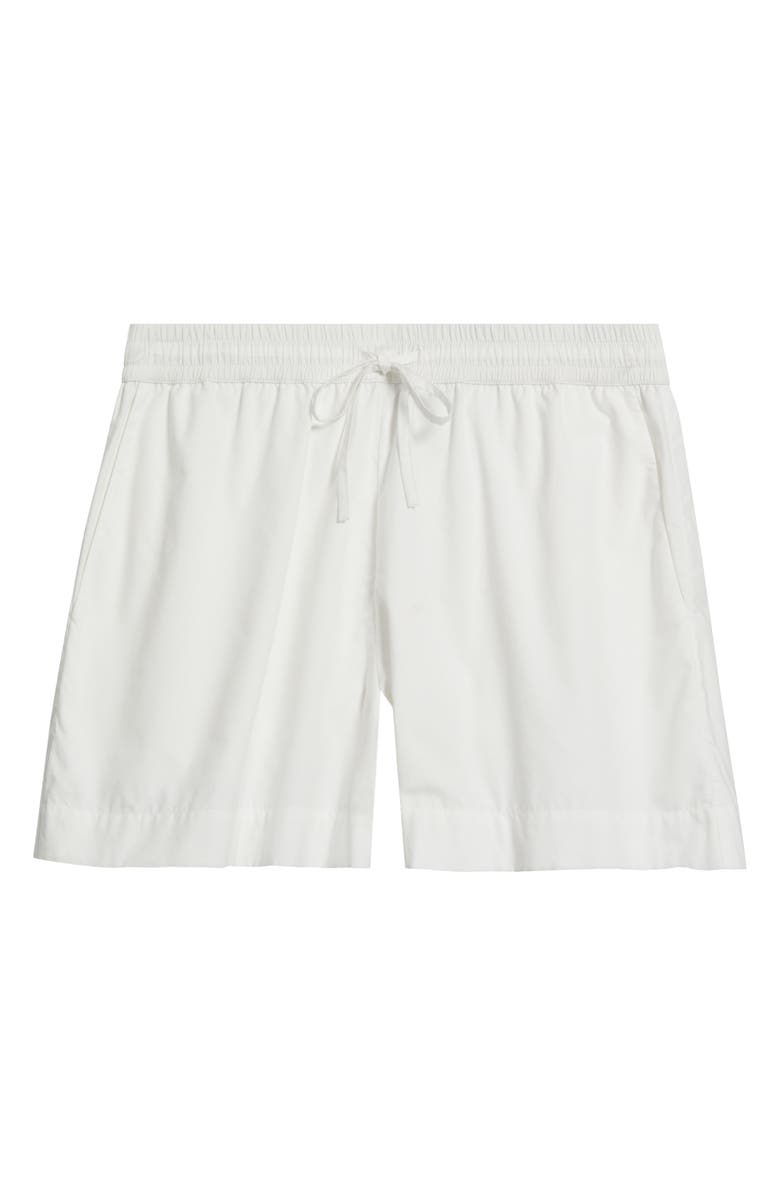French Connection Rhodes Cotton Poplin Drawstring Shorts, Alternate, color, 10-Summer White