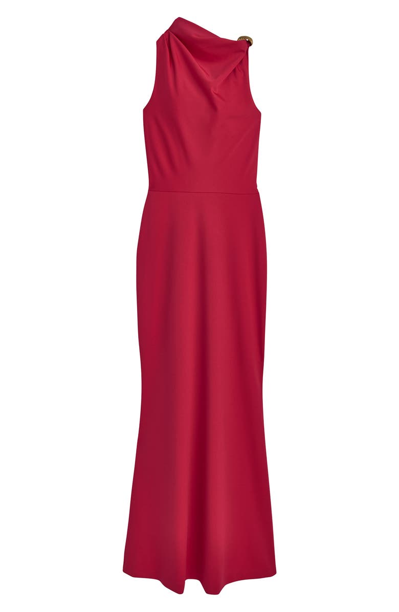 Donna Karan New York Funnel Neck Mermaid Gown, Alternate, color, Audacious