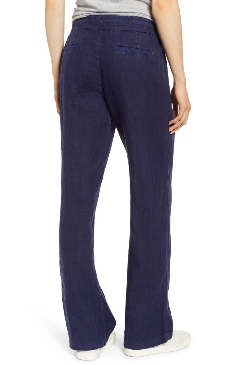 Linen Blend Pants, Alternate, color, NAVY PEACOAT