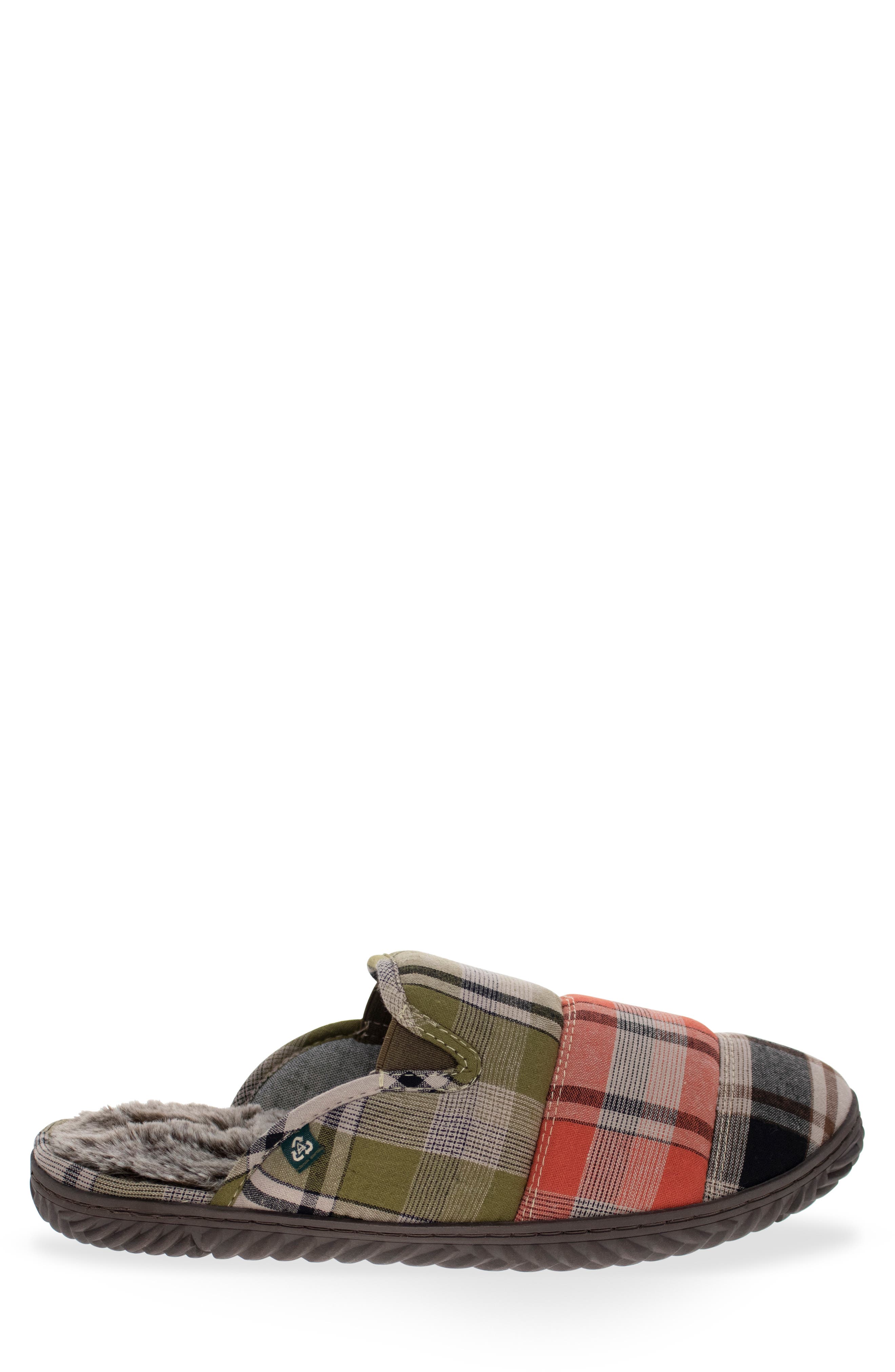 Staheekum Cobain Plaid Faux Fur Slipper, Alternate, color, Multi