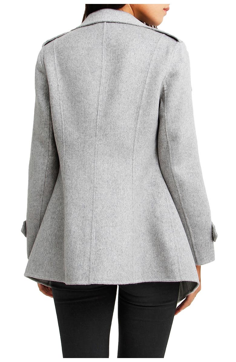 Belle & Bloom Bad Girl Wool Blend Moto Coat, Alternate, color, Grey Marl