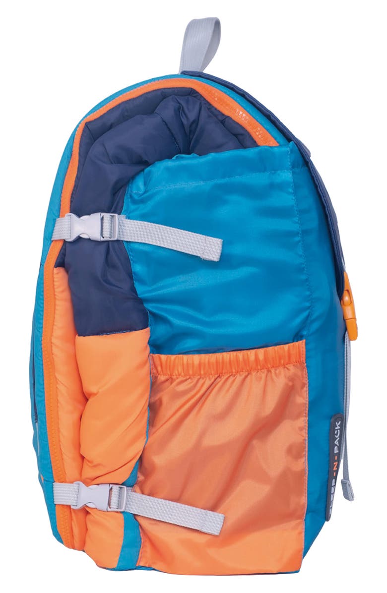 mimish Kids' Sleep-n-Pack Sleeping Bag Backpack, Alternate, color, Blue Multi