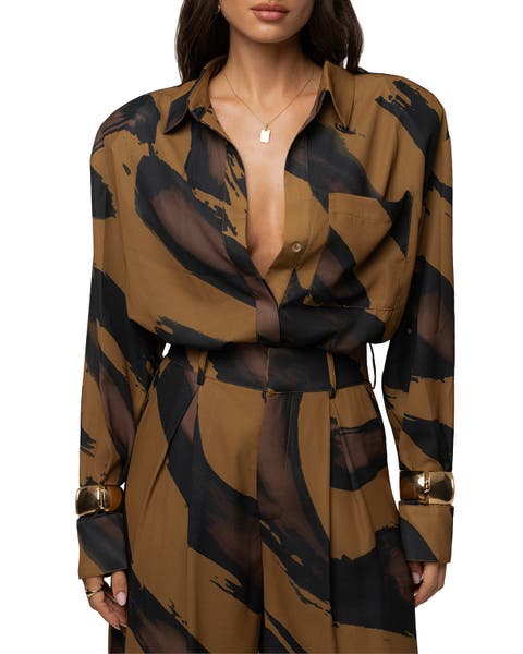Fierce Form Button-Down Shirt