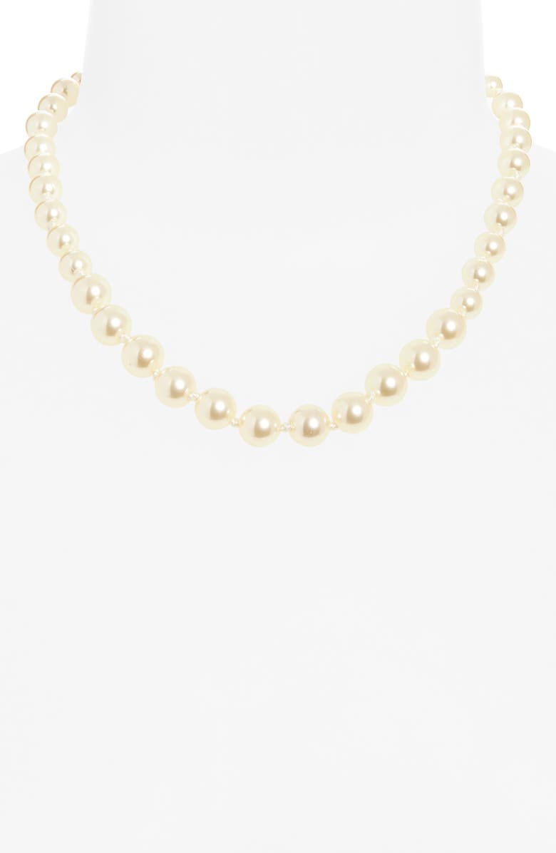 ROXANNE ASSOULIN The Graduated Faux Pearl Necklace, Alternate, color, Natural