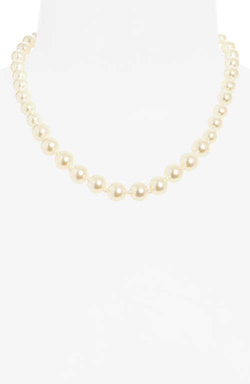 Roxanne Assoulin The Graduated Faux Pearl Necklace In White