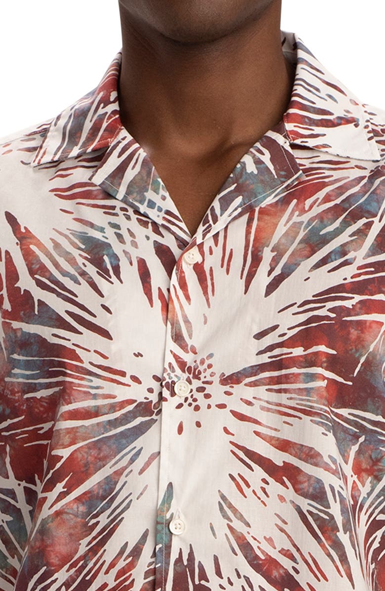 Bugatchi Classic Fit Short Sleeve Button-Up Camp Shirt, Alternate, color, 