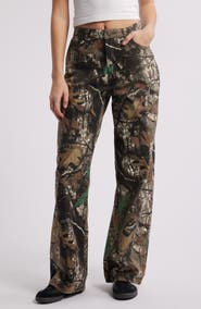 PTCL Forest Camo Wide Leg Jeans