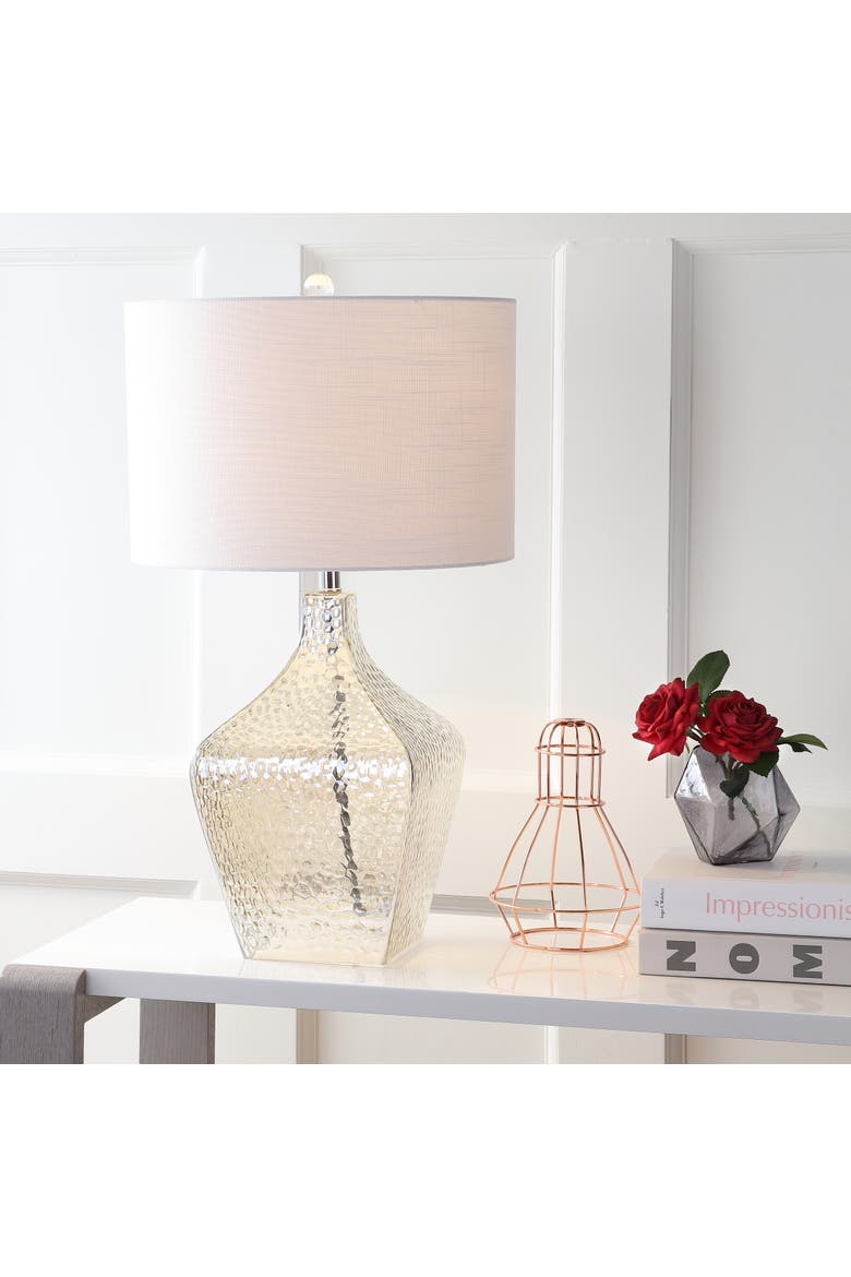 Jane 26" Glass LED Table Lamp, Clear, Alternate, color, Clear