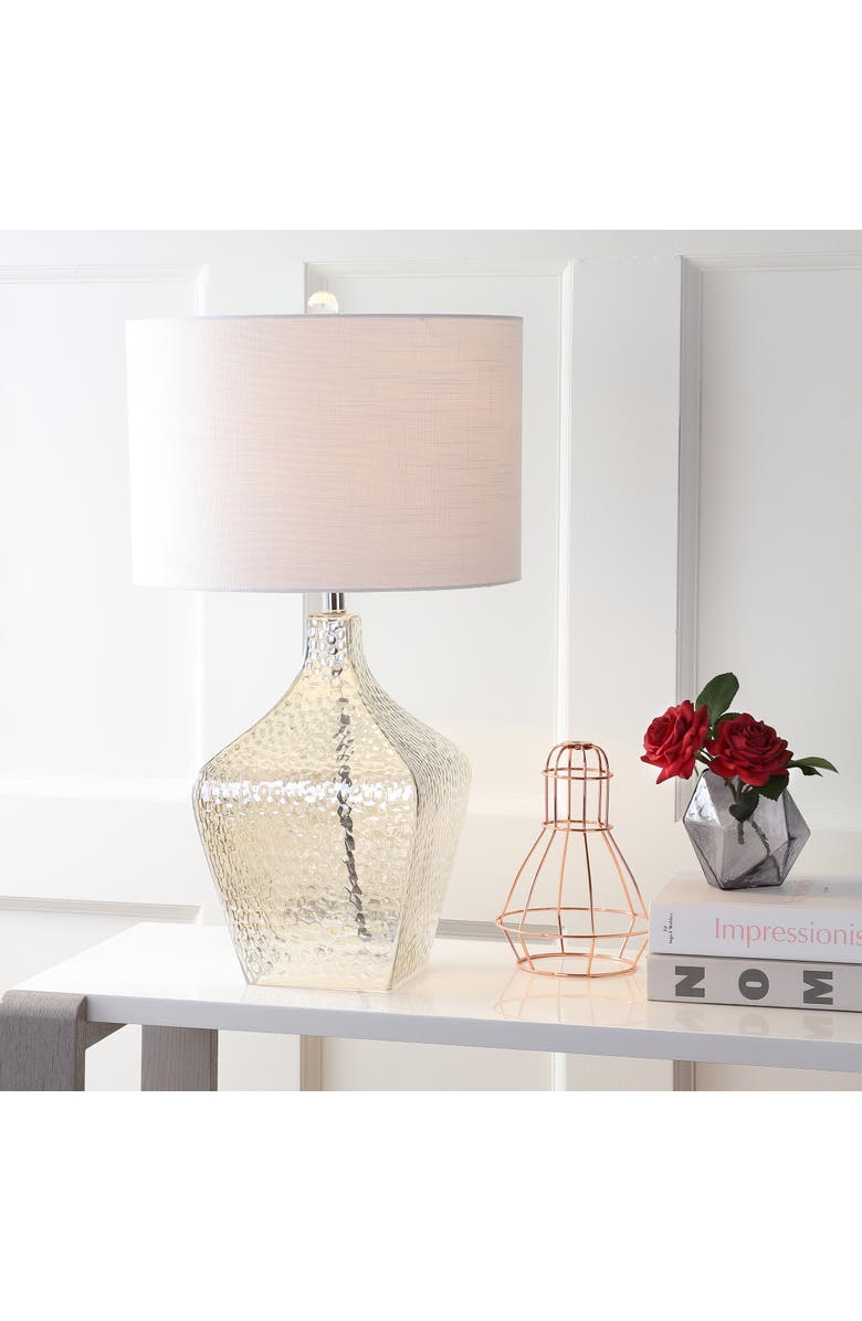 JONATHAN Y Jane 26" Glass LED Table Lamp, Clear, Alternate, color, Clear