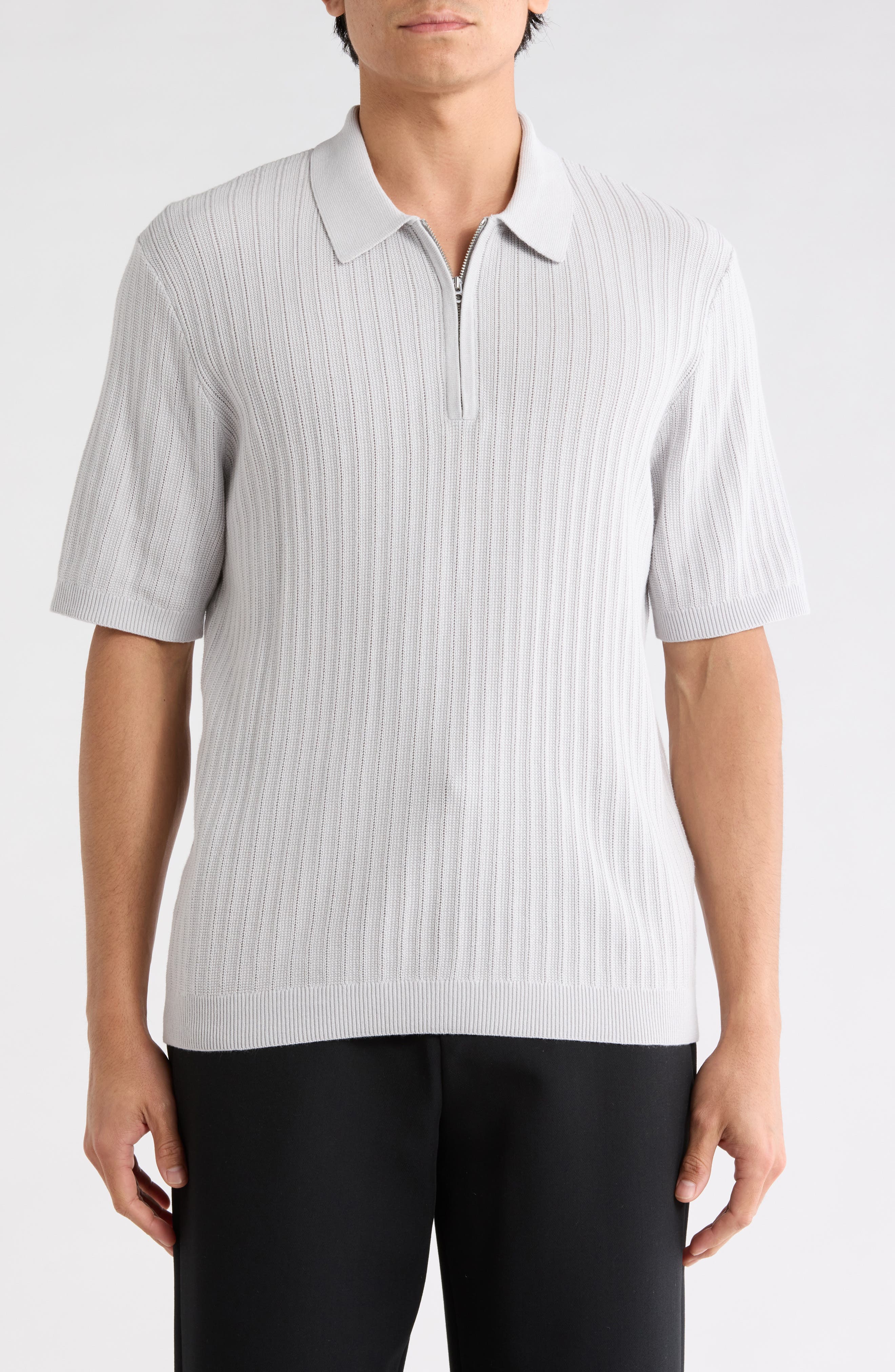 rag & bone Lewis Quarter Zip Polo Shirt