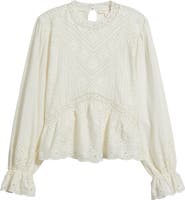 Treasure 
Bond Mixed Media Lace Top