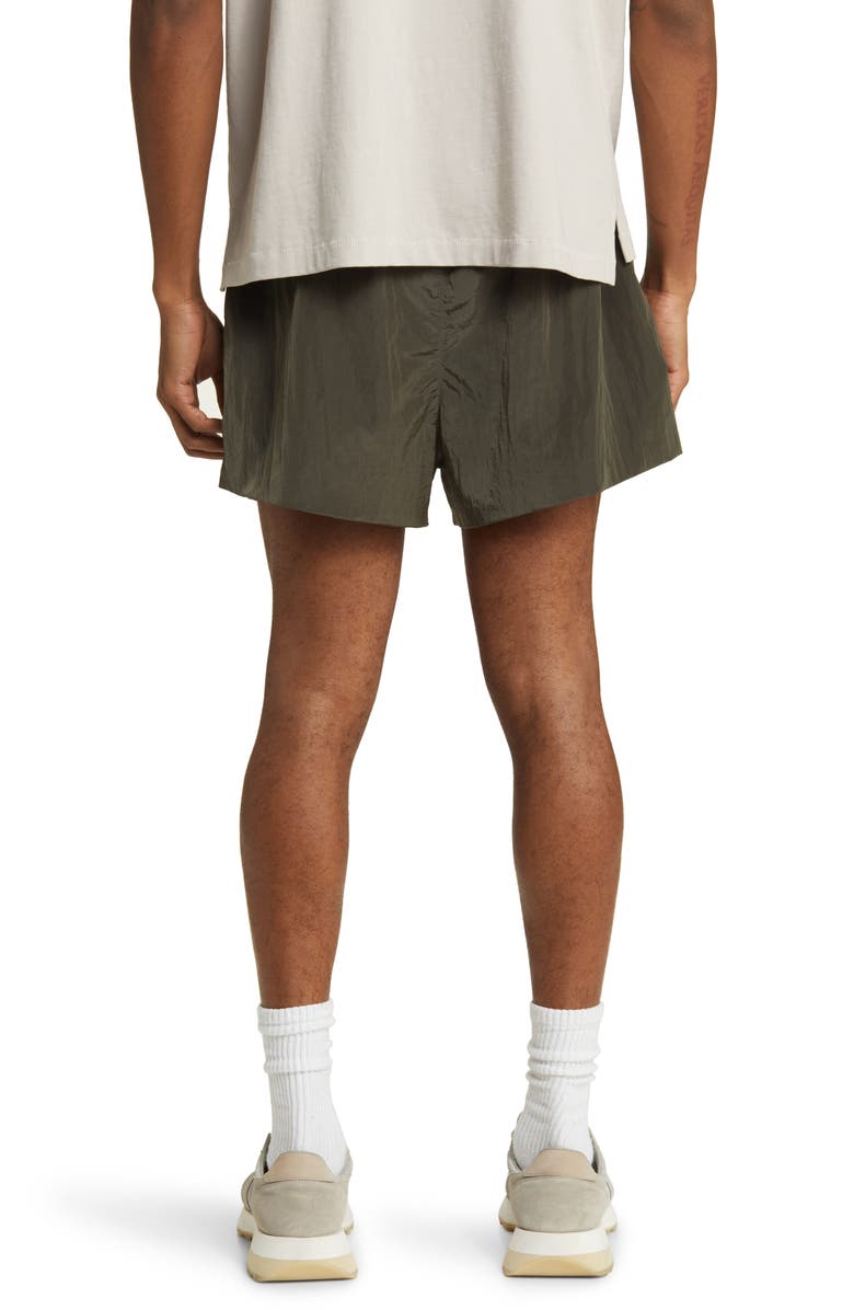 Fear of God Essentials Nylon Running Shorts, Alternate, color, Ink