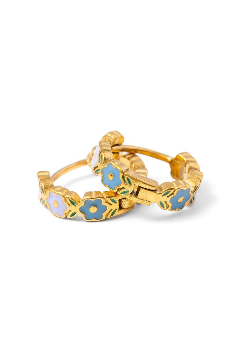Flower Hoop, Main, color, Gold