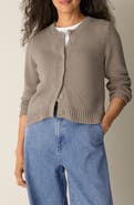 Eileen Fisher Organic Cotton Crewneck Cardigan
