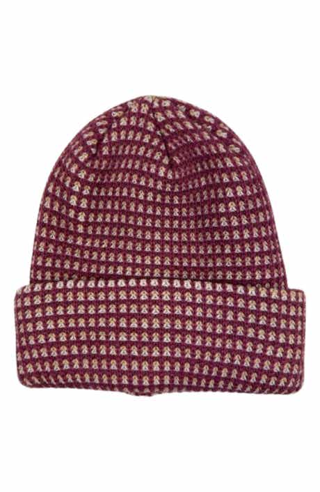 MARCUS ADLER Checkered Cuffed Knit Beanie
