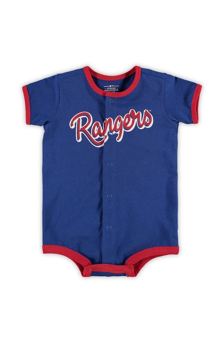 Outerstuff Infant Royal Texas Rangers Power Hitter Romper, Main, color, 