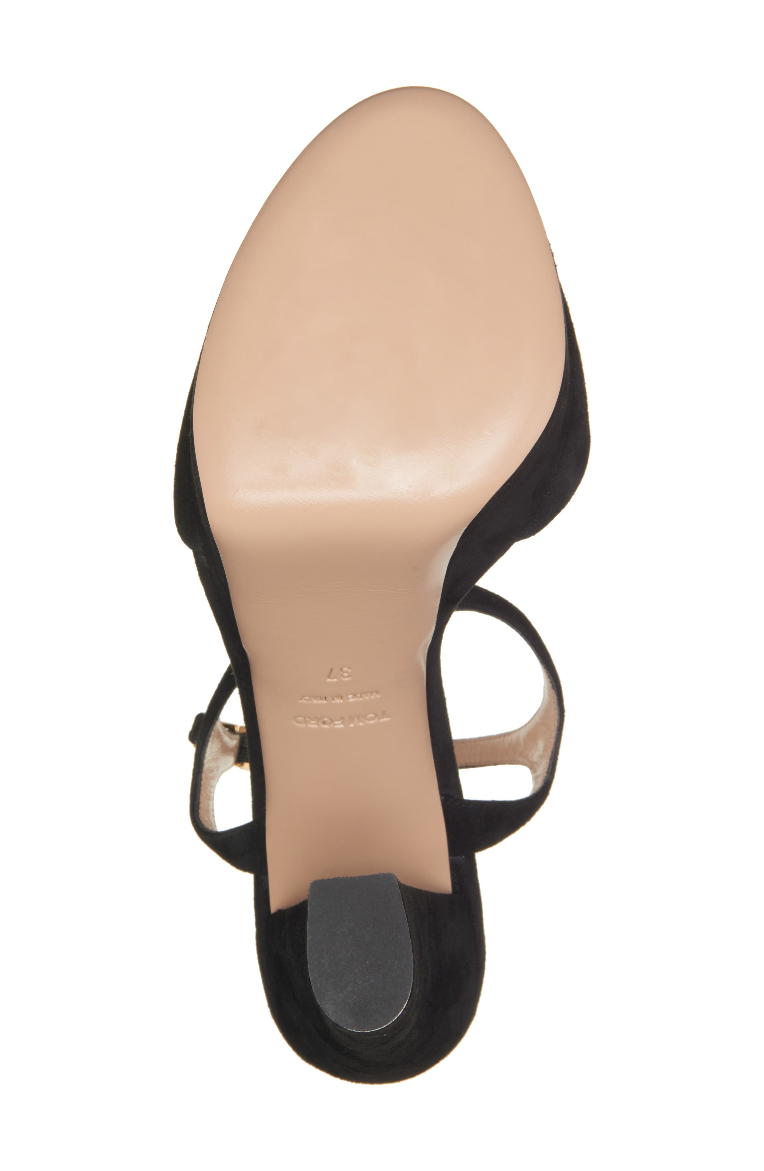 TOM FORD Angelina T-Strap Platform Sandal, Alternate, color, Black