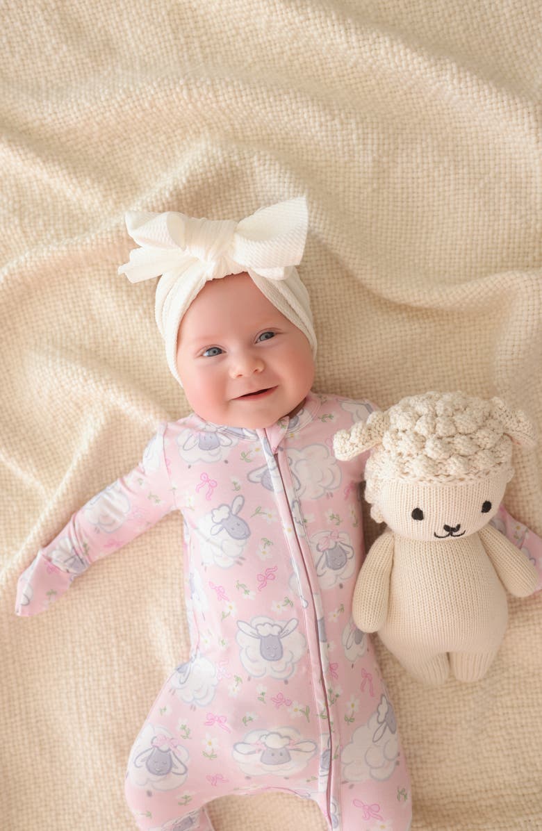 Posh Peanut Paula Convertible Zip Footie, Alternate, color, Pink