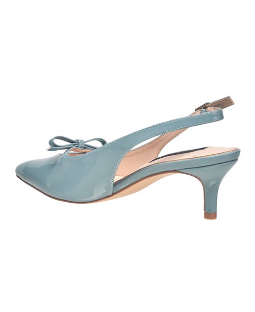 French Connection Quinny Slingback Kitten Heel In Blue
